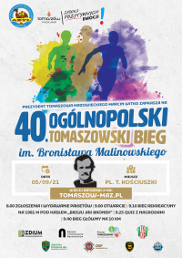 40. Ogólnopolski Tomaszowski Bieg im. Bronisława Malinowskiego (zapisy do 30 sierpnia)