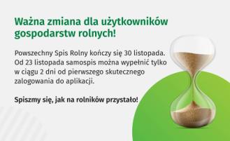 Ważna zmiana w samospisie dla rolników