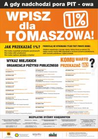 IX edycja kampanii społecznej „A gdy nadchodzi pora PIT-owa, wpisz 1% dla Tomaszowa”