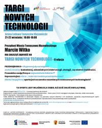 Zgłoś swoją firmę na Targi Nowych Technologii w Arenie