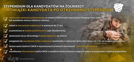 Program stypendialny dla kandydatów na żołnierzy